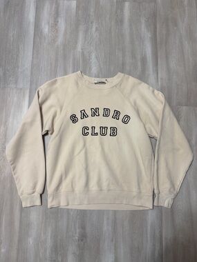 SANDRO CLUB CREWNECK SWEATSHIRT